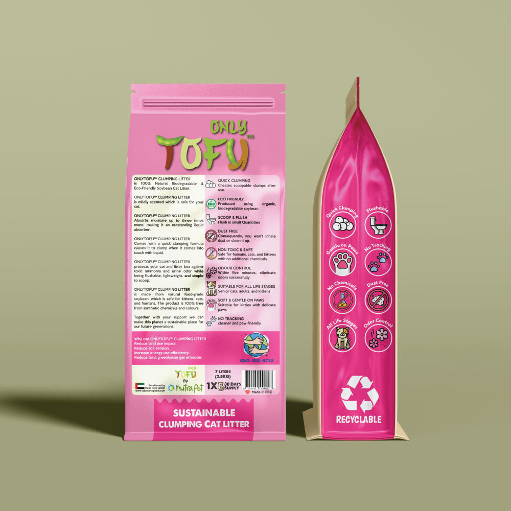 Nutra Pet Tofu Clumping Cat Litter Lavender Sticks - 7L