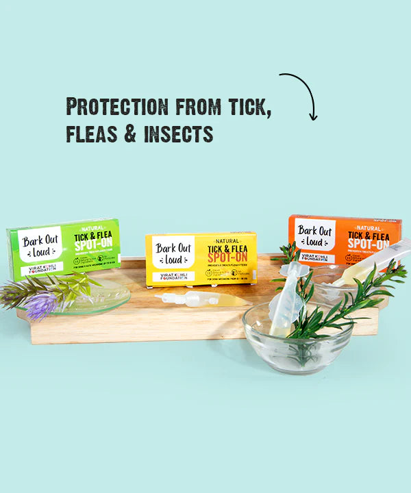 Vivaldis Bark Out Loud Natural Tick & Flea Spot-On For Dogs & Cats Weight Up To 10kg 1.5ml