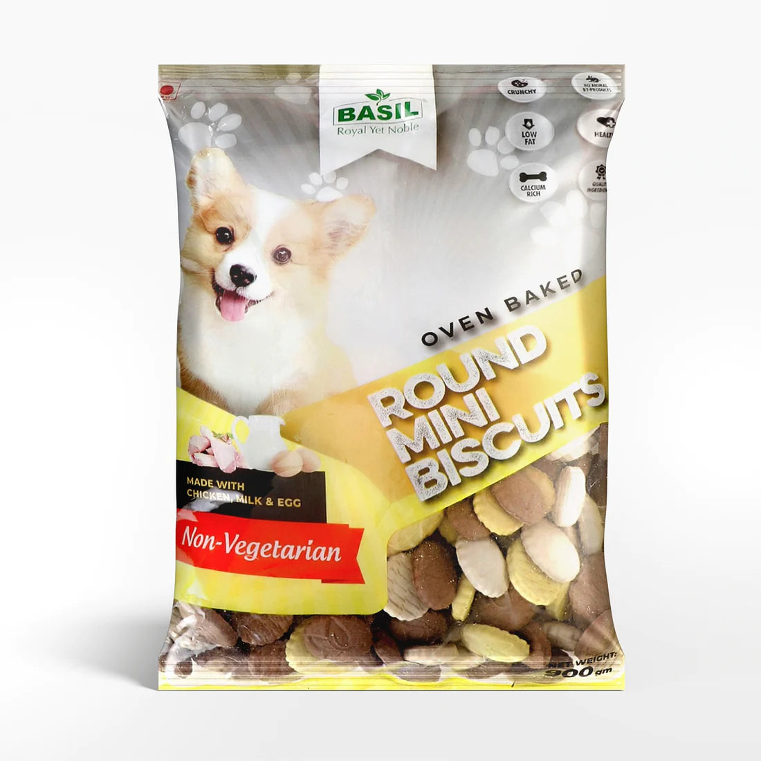 Basil Non Veg Puppy Round Biscuits 900gm