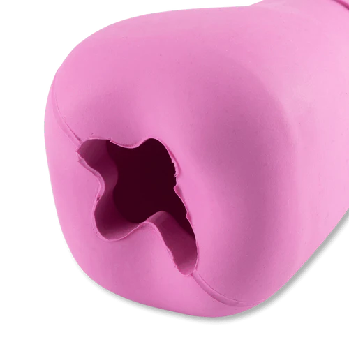 Beco Natural Rubber Bone Chew Toy for Dogs - Pink