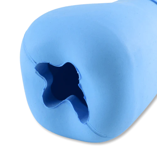 Beco Natural Rubber Bone Chew Toy for Dogs - Blue