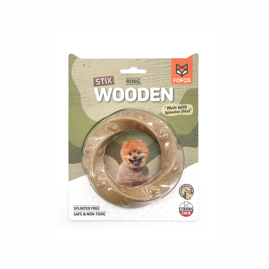 FOFOS Woodplay Ring Dog Toy 11x1.8x11cm