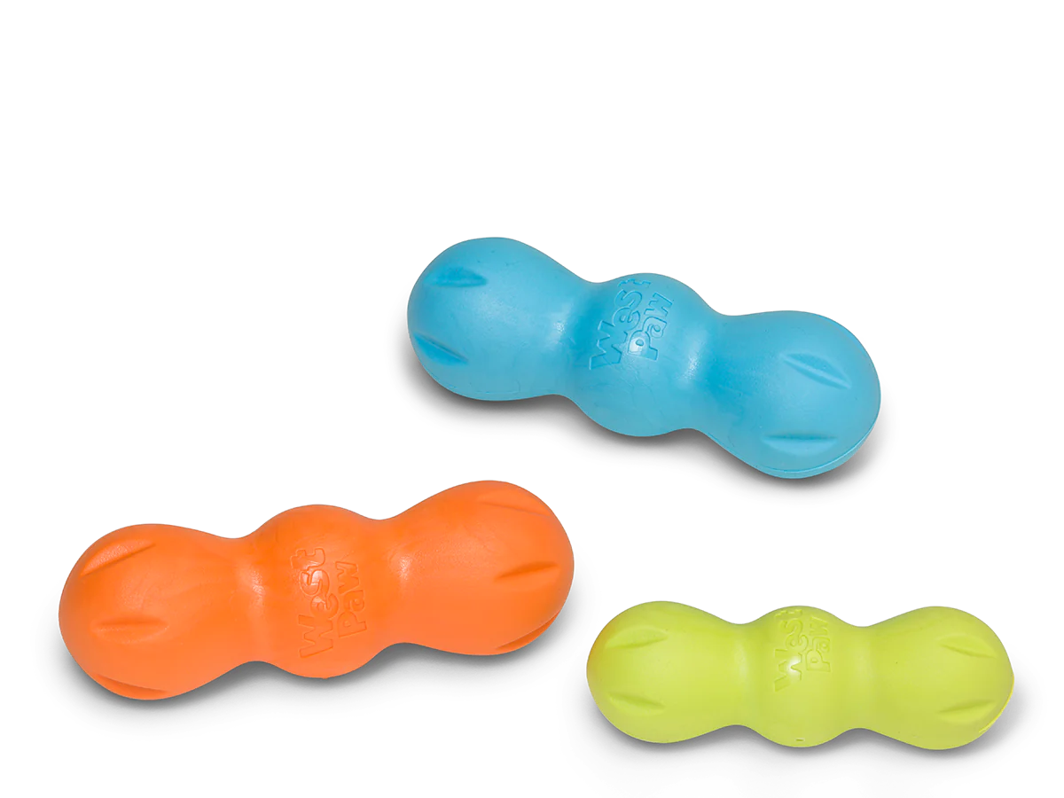 West Paw Zogoflex Rumpus Dog Toy - Aqua Blue