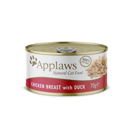 Applaws Cat Tin Chicken Breast with Duck 70gm (Pack of 24)