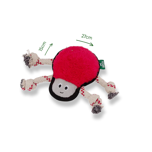 Beco Recycled Rough & Tough Spider Dog Toy
