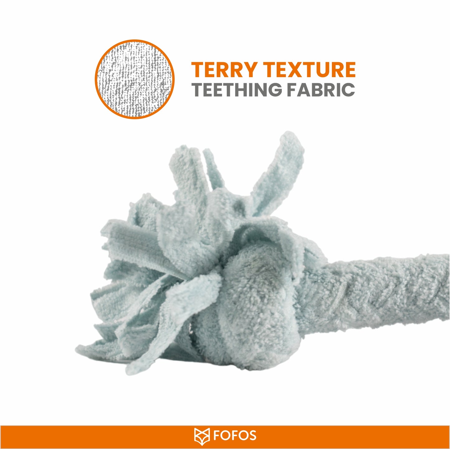 FOFOS Terry Rope 2knots Puppy Dog Toy 6 x 6 x 22 cm