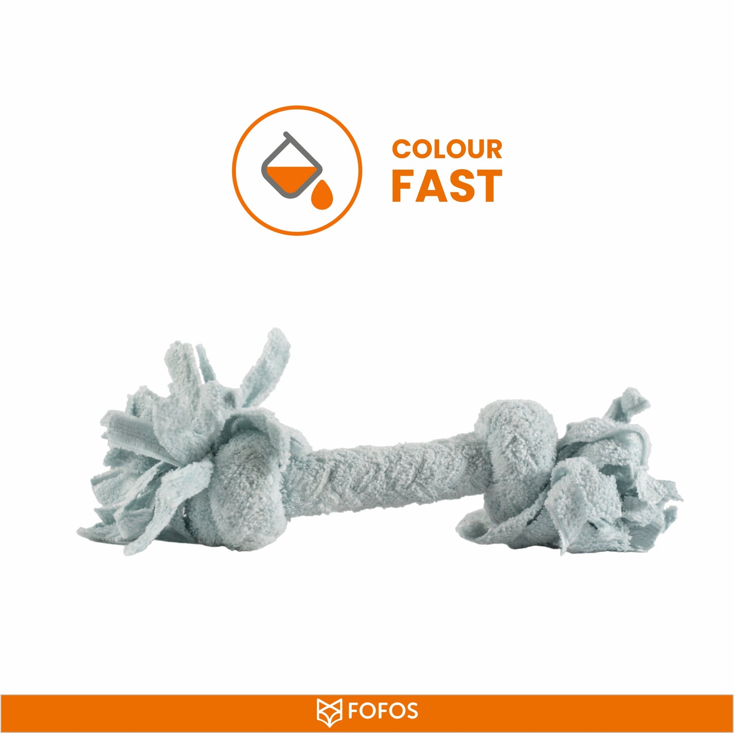 FOFOS Terry Rope 2knots Puppy Dog Toy 6 x 6 x 22 cm