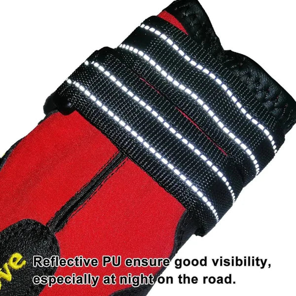 Truelove Waterproof Anti-Slip Boots for Dogs - Red (Set of 4)