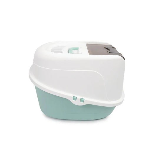 M-Pets Eco Tima Cat Litter Box Sea Green 60.2 x 45.1 x 42.4 cm