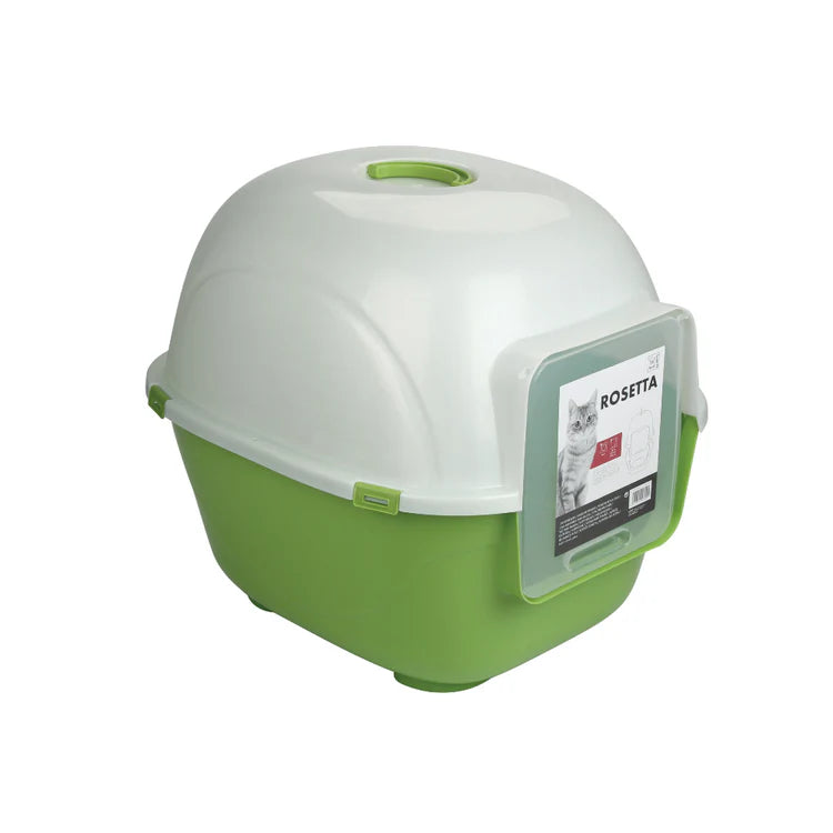 M-Pets Rosetta Cat Litter Box Green M 62 x 53 x 56 cm