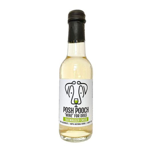 Woof & Brew Vegan Posh Pooch Non-Alcoholic White Wine For Dog 250ml (Delivery only in Delhi NCR, extra shipping charges may apply)