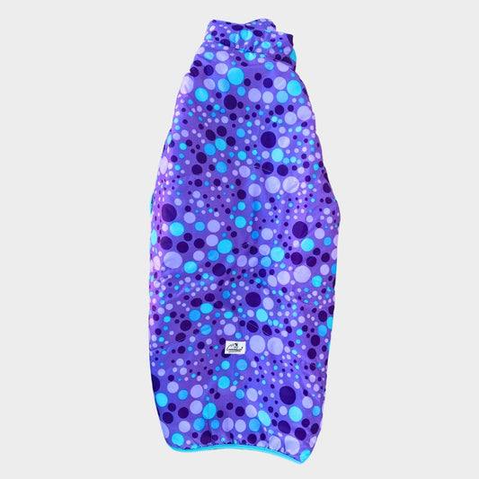 Caninkart Printed Jacket For Your Furry Friend - Blue Polka Dots