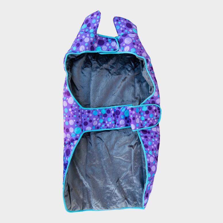 Caninkart Printed Jacket For Your Furry Friend - Blue Polka Dots