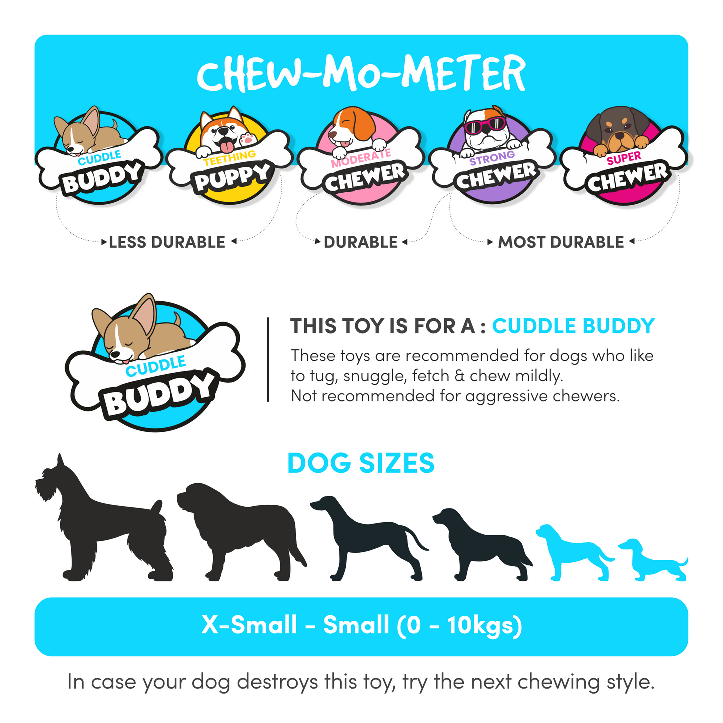OFOS Latex Bi Rabbit Toy For Dogs Small