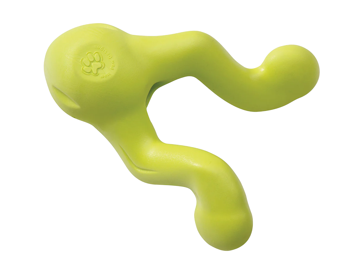 West Paw Zogoflex Tizzi Fetch Play Toy for Dogs - Granny Smith