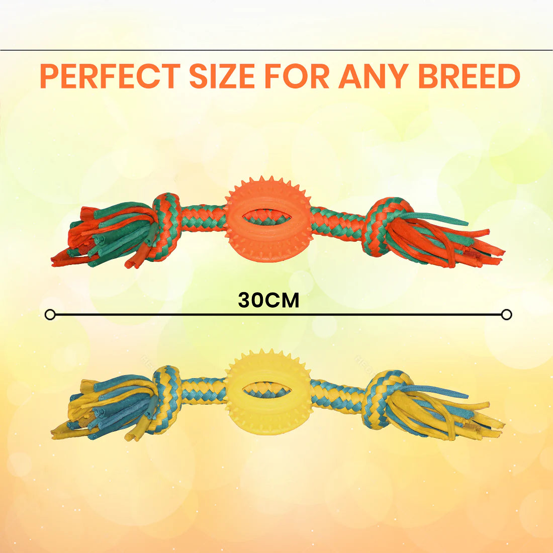 Basil Rope + Ball TPR Toy For Dogs Assorted