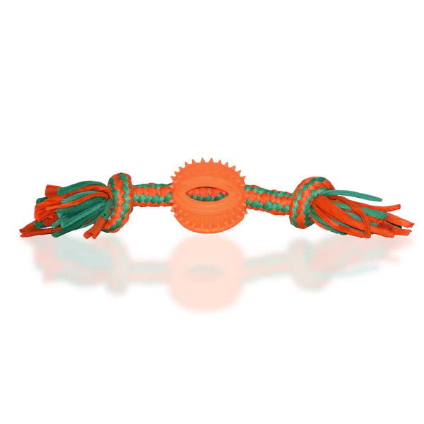 Basil Rope + Ball TPR Toy For Dogs Assorted