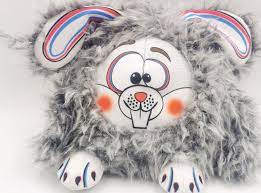 Nutra Pet The Jumpy Rabbit Plush & Squeaker Dog Toy