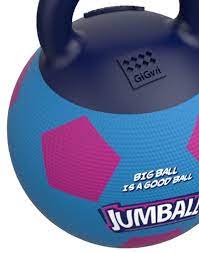 Gigwi Jumball with Rubber Handle Dog Toy Soccer Ball Blue Medium 20x20x26cm