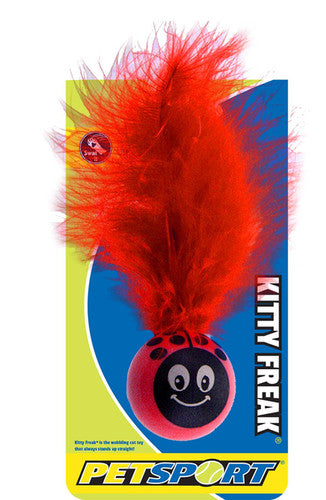 Petsport Kitty Freak Ladybug Toy For Cats