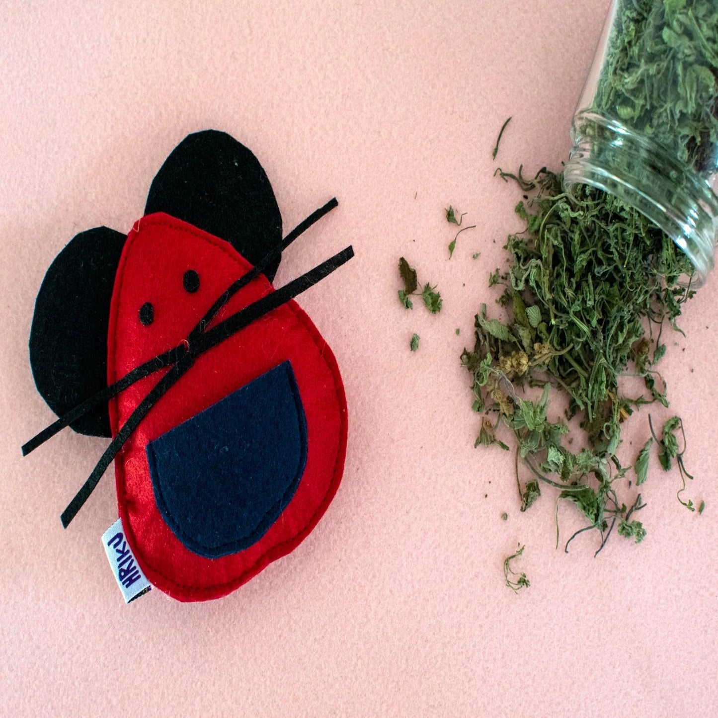 Hriku Catnip Toy Mooshak Mouse Red M