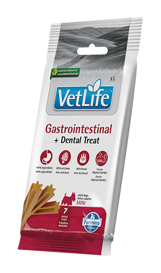Farmina VetLife Gastrointestinal Dental Treat for Mini Adult Dogs 7pcs 60g