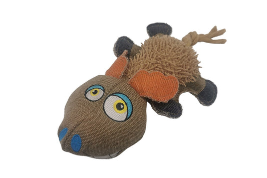 Nutra Pet The New World Moose Squeaker & Plush Dog Toy