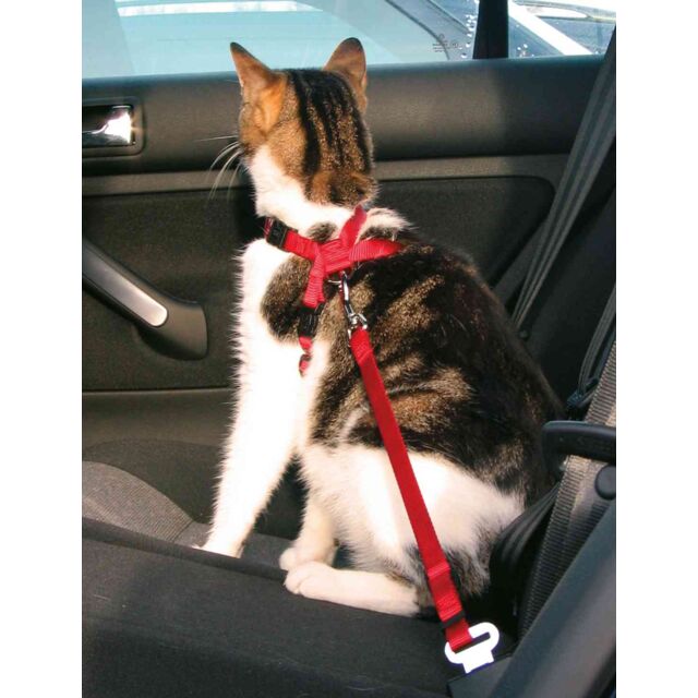 Trixie Cat Car Harness Red 20-50cm/15mm