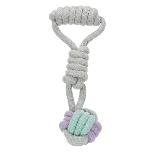 Trixie Junior Ropeball With Handle Toy For Dogs 6/23cm