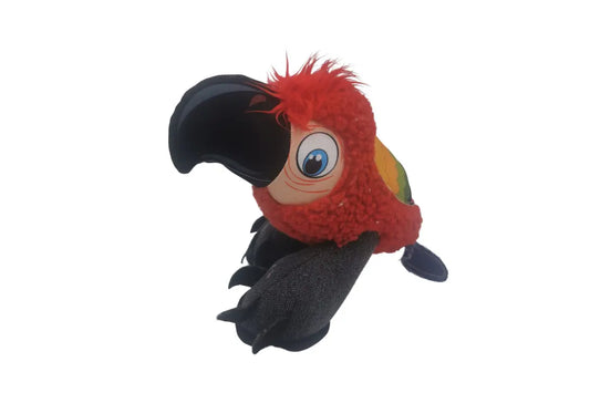 Nutra Pet The Blabbing Parrot Plush & Squeaker Dog Toy