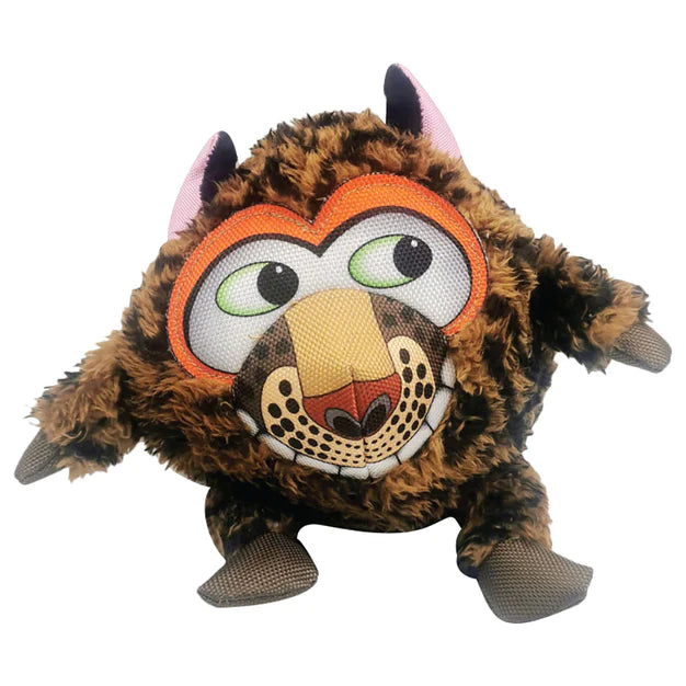 Nutra Pet The Freaky Leopard Plush & Squeaker Dog Toy