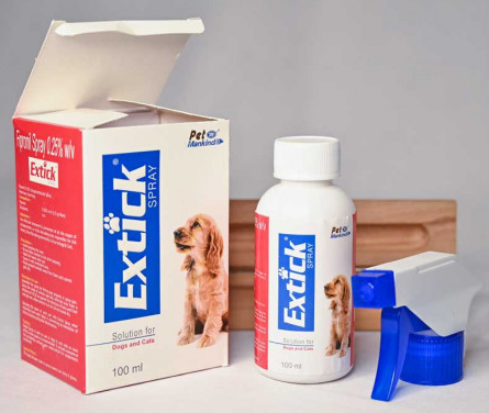 Mankind Extick Flea & Tick Spray For Dogs & Cats 100 ml