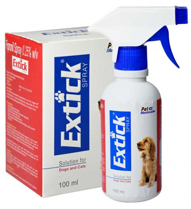 Mankind Extick Flea & Tick Spray For Dogs & Cats 100 ml