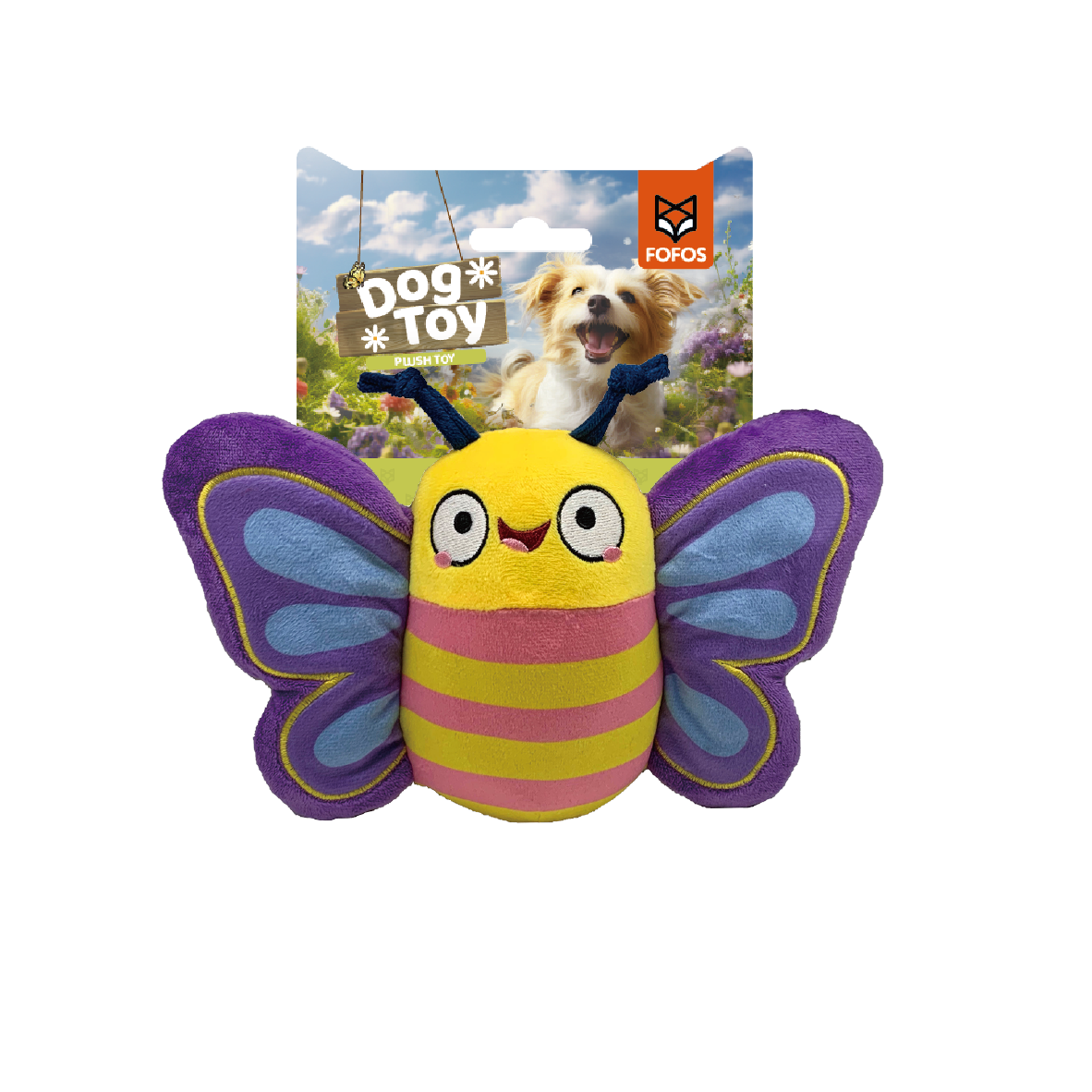 FOFOS Garden Butterfly Dog Toy 26 x 6 x 15 cm