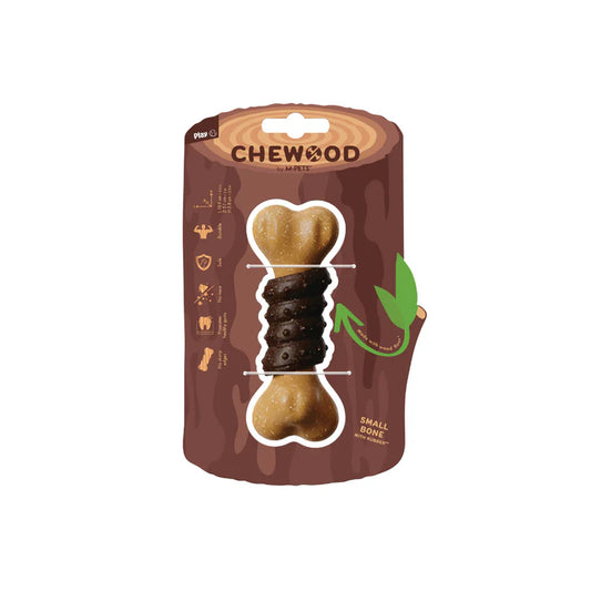 M-PETS Chewood Bone with Rubber Small 13.9 x 5.1 x 5.8 cm