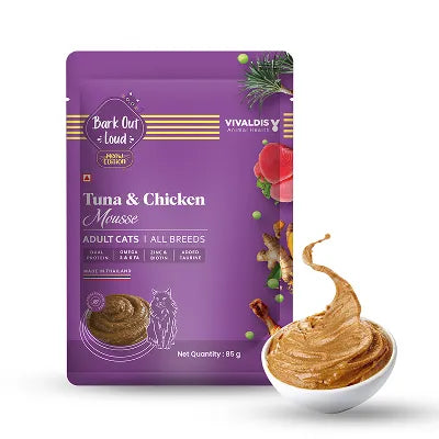 Bark Out Loud Fresh Tuna & Chicken Mousse Adult Cat Wet Food 85g