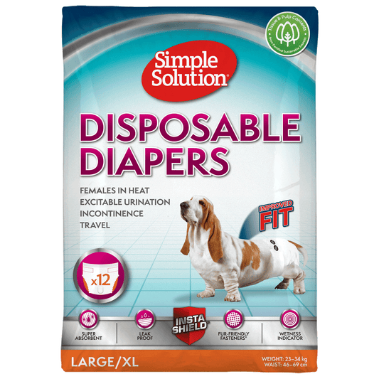 Simple Solution Disposable Diapers for Female Dogs