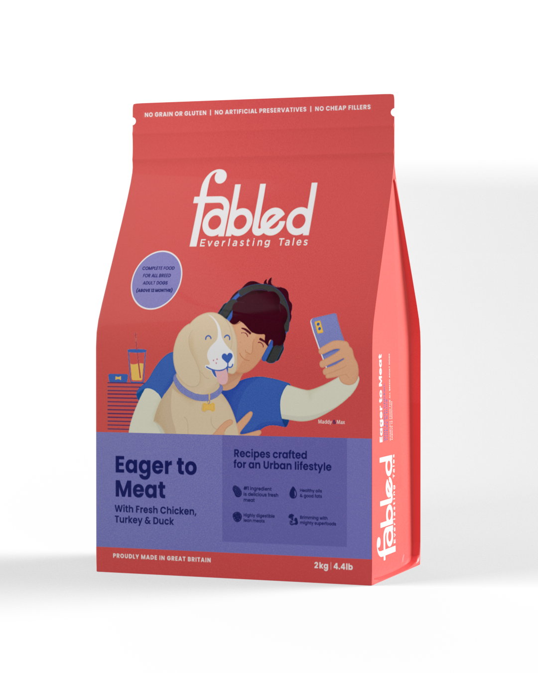 Fabled Eager To Meat - Adult Poulty Recipe Dog Food