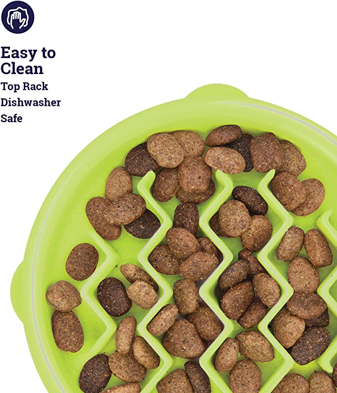 Petstages Kitty Slow Feeder Cat Bowl XS Green