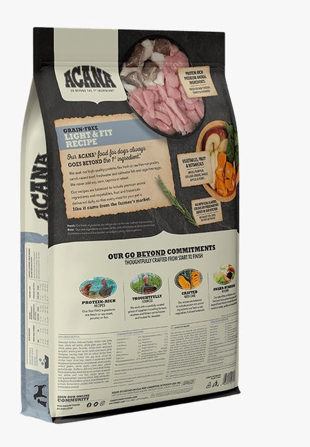 Acana Light & Fit Adult Dog Dry Food - All Breeds