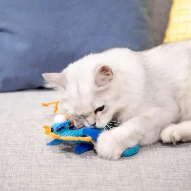 Dental-Mesh-Blue-Sea-horse-mesh-fabric-with-catnip-inside