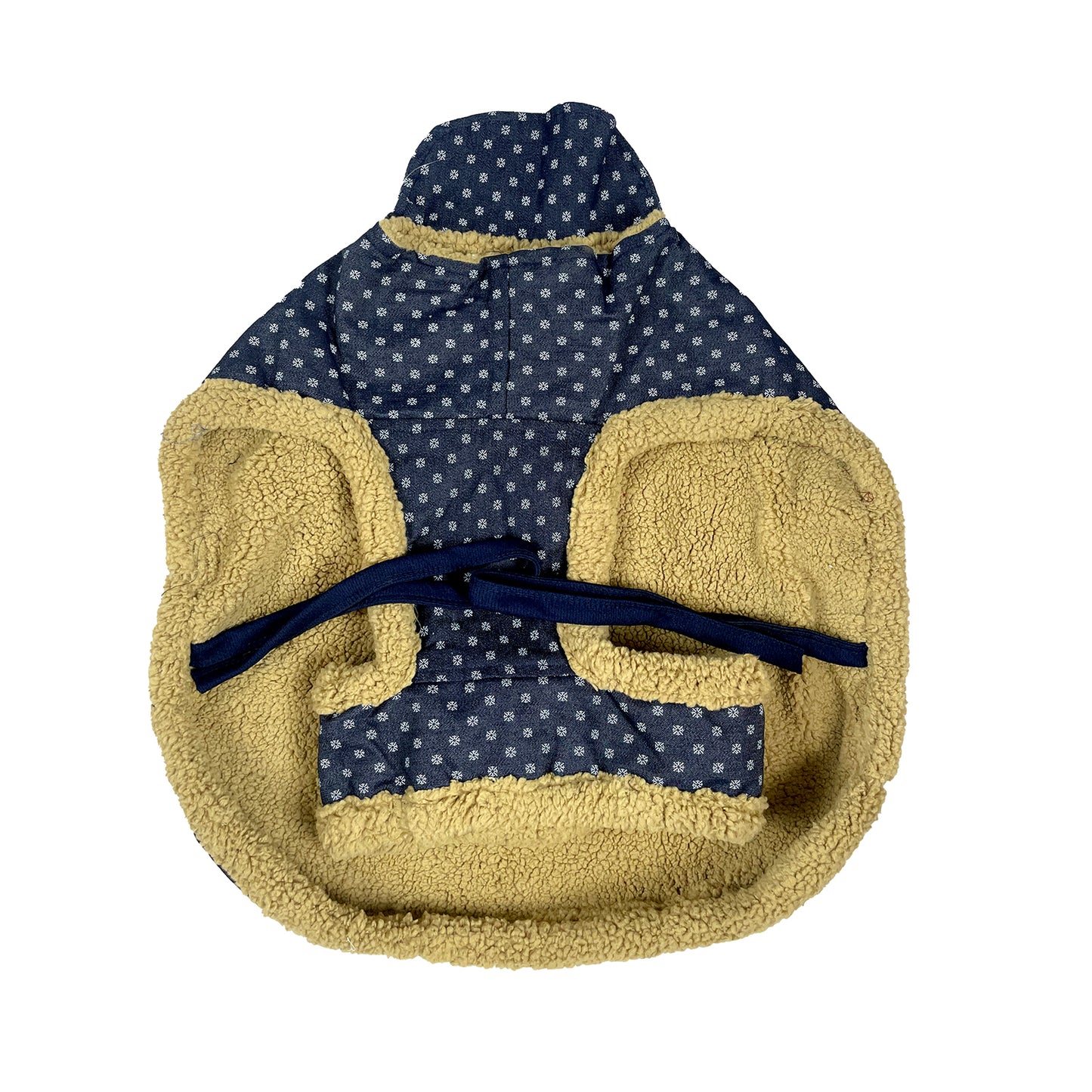 Tails Nation Denim Fusion Coat Snowflakes Pattern | Warm & Stylish