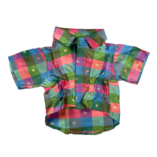 Tails Nation Festive Shirts Pink & Green For Your Furry Friend | Attractive and Stylish