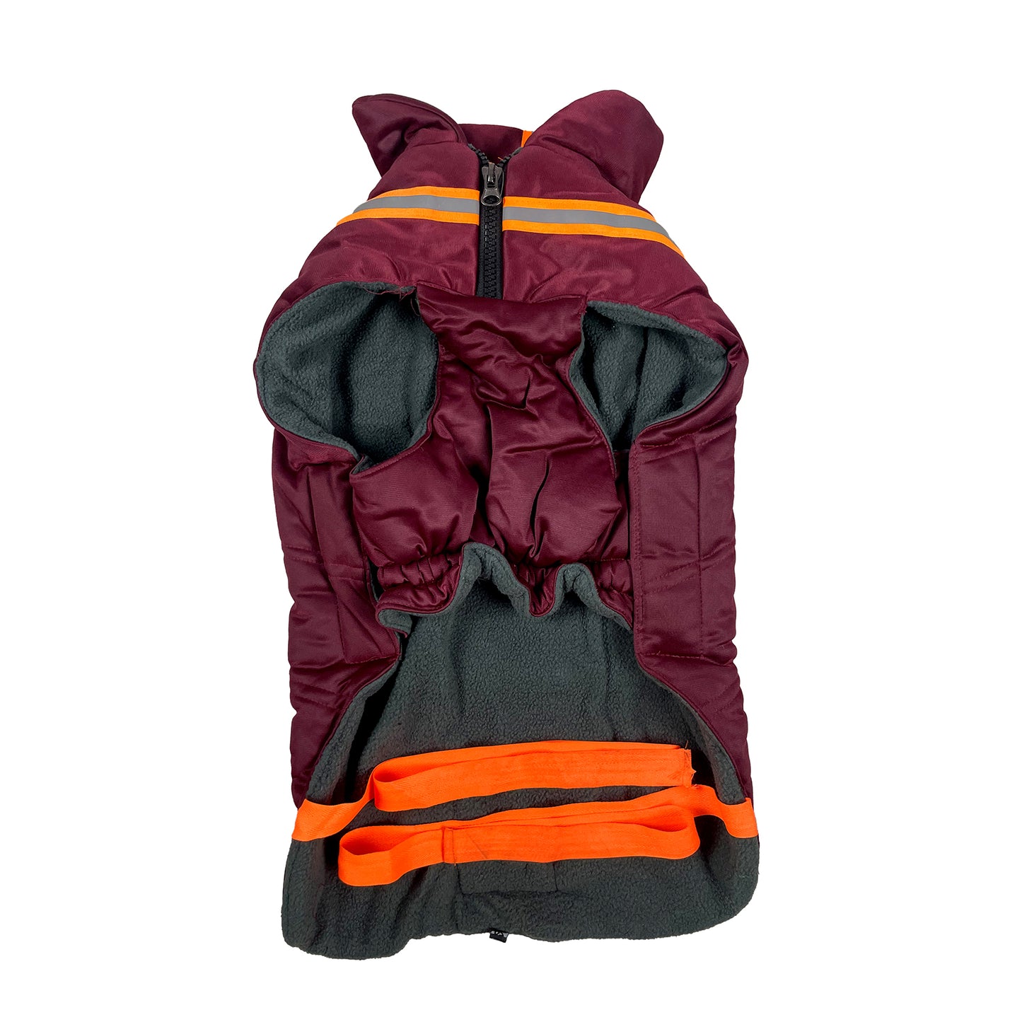 Tails Nation Reflector Jacket with Chain Wine Berry | Warm and Comfy | Best for Hiking and Travel