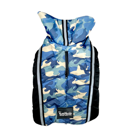 Tails Nation Fauji Jacket Dusky Blue | Warm and Stylish with Harness Opening