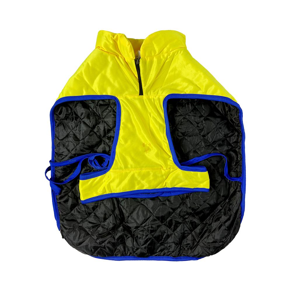 Tails Nation Reflector Sports Coat with Chain Bright Yellow | Stylish and Adjustable | Suitable for Hiking and Travel