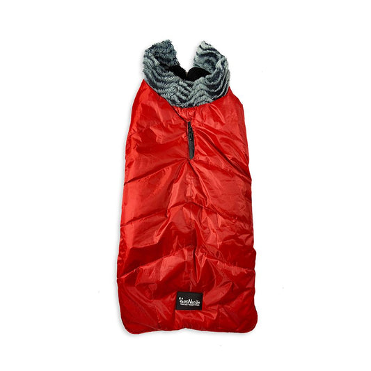 Tails Nation Solid Fur Jacket Red | Warm and Stylish with Harness Opening