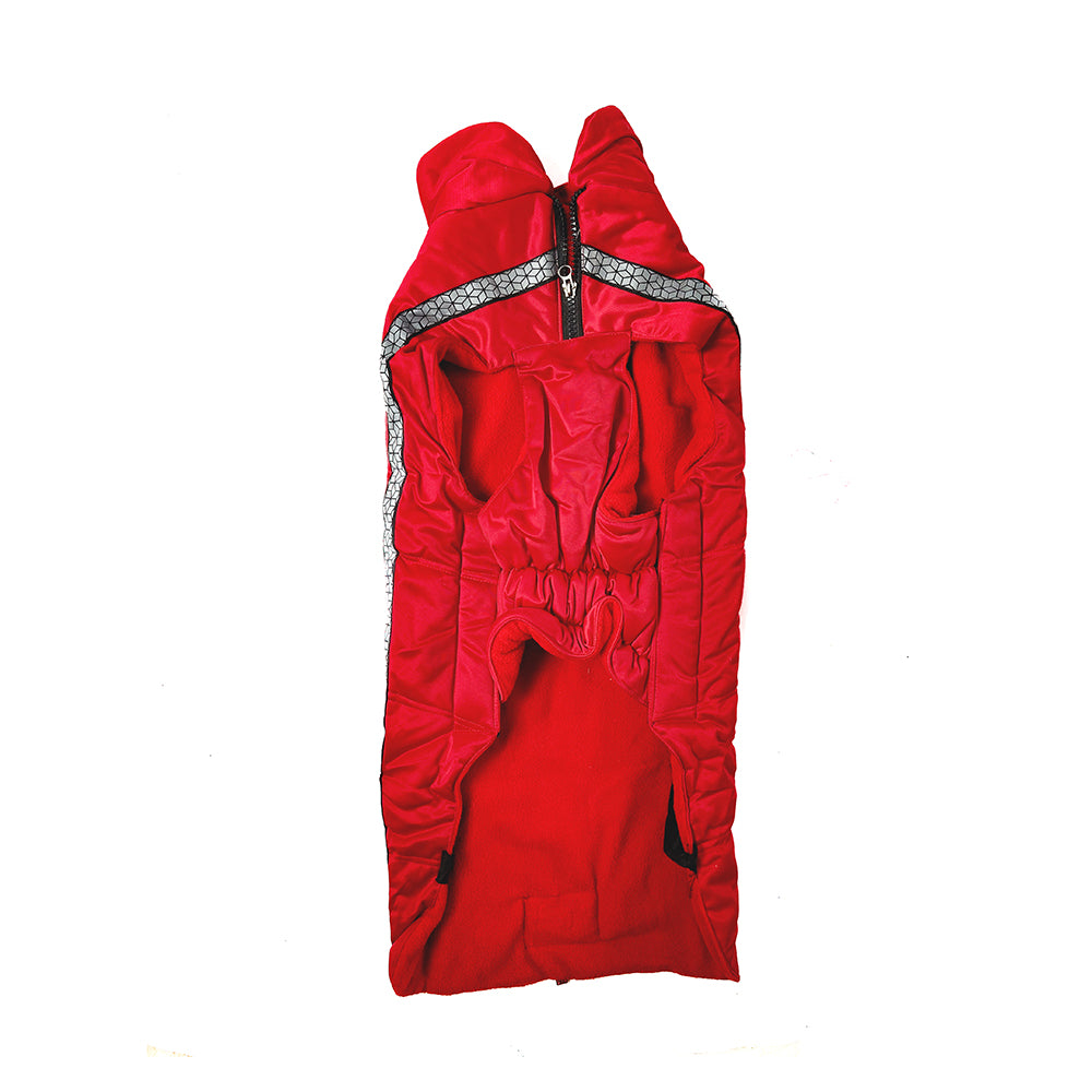 Tails Nation Reflector Jacket with Chain Persian Red | Warm and Comfy | Best for Hiking and Travel