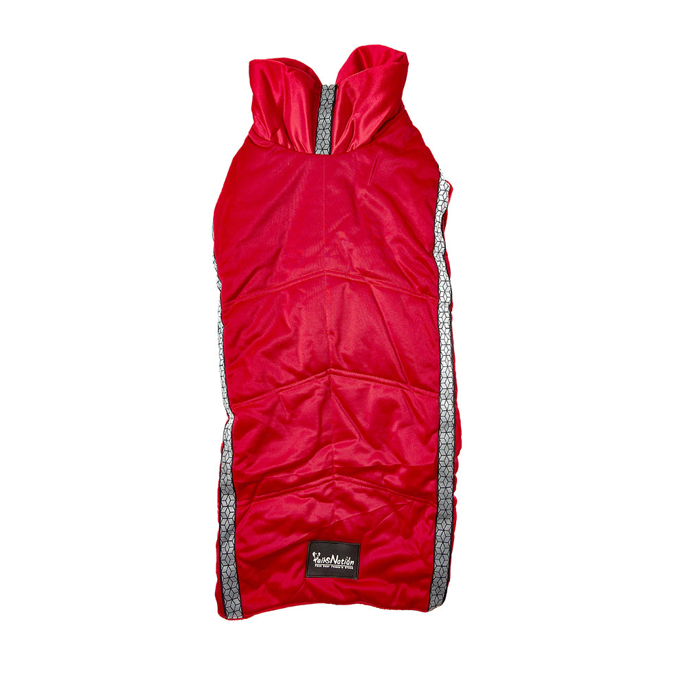 Tails Nation Reflector Jacket with Chain Persian Red | Warm and Comfy | Best for Hiking and Travel