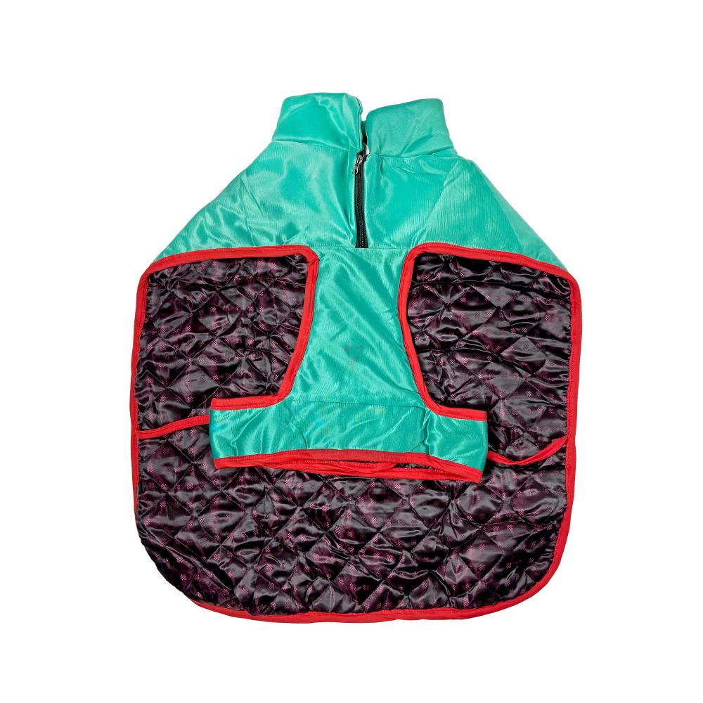 Tails Nation Reflector Sports Coat with Chain Persian Green | Stylish and Adjustable | Suitable for Hiking and Travel